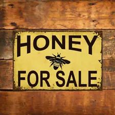 Honey For sale rusty look sign rusty metal rustic sign 9788 Aluminium composite