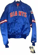 Vintage 90’s USA NWT Starter NFL New York Giants Satin Bomber Jacket Mens XL