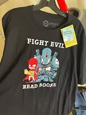 NWT Fight Evil Read Books TEE T SHIRT 2XL XXL