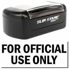 Slim Pre-Inked For Official Use Only Stamp Size 1/2" Tall x 1-1/2" Wide