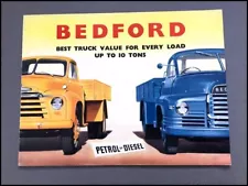 1957 1958 Bedford Truck Van 28-page Vintage Car Sales Brochure Catalog