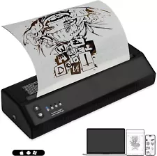 Portable Transfer Copier Wireless Tattoo Stencil Printer w 20pcs Thermal Paper