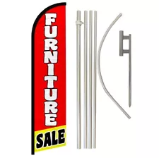 Furniture Sale Windless Banner Swooper Advertising Flag Pole Kit Furniture Here