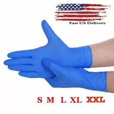 Nitrile Blue Disposable Exam/Medical Cleaning Gloves 4 Mil Powder Latex Free