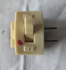 Vintage GE 2 prong Plug-In Switch for Wall Outlet