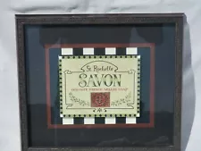 St Rochelle Savon Exquisite French Milled Soap Framed Sign Art Print Hobby Lobby