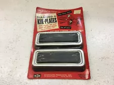 Vintage Automotive Accessory Diamond-E Kik-Plates Rubber & Aluminum NIB