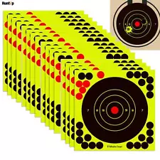 100 Pack 8x8" Shooting Targets Gun Rifle Reactive Practice Splatter Paper Target