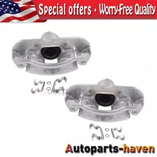 Pair Front Brake Calipers w/ Bracket for 2008-2011 Ford Focus 18B5068 18B5069 L4