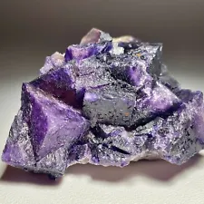 0.36lb Partially-Etched Purple over Yellow Fluorite; Hardin Co, Illinois 1780