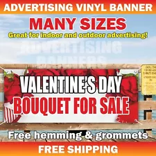 VALENTINE’S DAY BOUQUET FOR SALE Advertising Banner Vinyl Sign Jewelry Gift