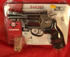 Crosman SNR357 CO2 Dual Ammo Full Metal Air Gun Pistol Revolver - BB & Pellet