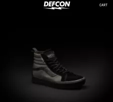 Defcon x LBT inc x Vans Sk8 hi Mas Grey notchbacks size 9