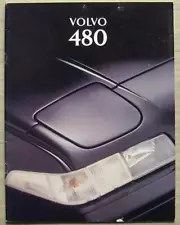 VOLVO 480 Car Sales Brochure 1995 #8/95/90009111-7/25