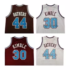 Throwback Bo Kimble #30 Hank Gathers #44 Basketball Jersey White Red Sewn