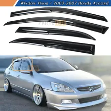 For 2003-2007 Honda Accord 4 Door Sedan Wavy Mugen Style Window Visor Rain Guard