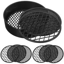 3 Sets Sand Sifter Set Sieve 4 inch Garden Sifter Soil Riddles Soil Sieve Pans