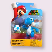 LIGHT BLUE YOSHI WITH EGG 4" Figure Nintendo Super Mario 2021 NEW IN PACKAGE HTF