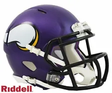 *SALE* MINNESOTA VIKINGS SPEED MINI NFL FOOTBALL HELMET by RIDDELL-SHIP FAST!