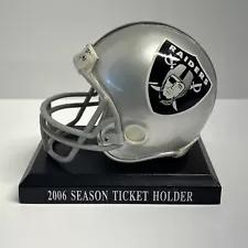 OAKLAND RAIDERS Season Ticket Holder Mini-Helmet 2006 Las Vegas Wood Nice