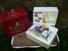 1998 ANHEUSER-BUSCH CLYDESDALE HORSE COLLECTION ~ BRAIDING FOR THE PARADE IN BOX