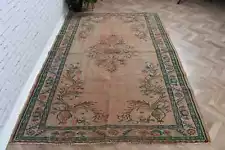 Turkish Rugs, Statement Rug, Vintage Rugs, 5.3x8 ft Large Rug, Modern Rugs