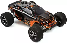 Custom Body Muddy Orange over Black Compatible for 1/10 Scale RC Car or Truck (