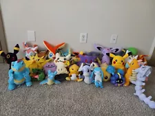 pokemon plushies lot