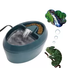 Reptile Chameleon Waterfall Drinking Fountain Food Bowl Water Cantina Dripper