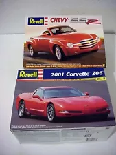 2-REVELL Model Cars 2001 Corvette & SSR parts Sealed