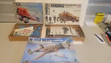 Vintage Three-piece Lot Military Plastic Model Kits