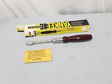 NOS STANLEY YANKEE No 135A SPIRAL RATCHET PUSH SCREWDRIVER w/ DRILL BITS