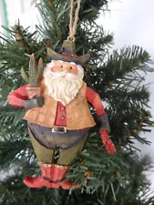 Cowboy Santa Claus Hanging Ornament .. Only One on Ebay.