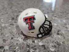 Texas Tech Red Raiders Custom White Revolution Pocket Pro Helmet - Big12