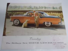 Presenting The Brilliant New Dodge Lancer for 1955 Sales Brochure, 14" X 11"