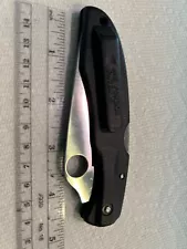 Spyderco Folding Knife with Original Composite Handle Molded Clip