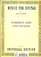 SCHEIT MUSIC FOR GUITAR BAROQUE AIRS AND DANCES MUSIC BOOK UNIVERSAL NEW ON SALE