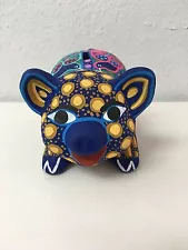 HAND MADE MEDIUM CERAMIC PIGGY BANK , MULTICOLOR ,ONE OF A KIND ,4" X 6.5 "#1