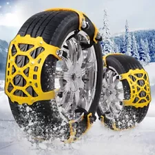 SUPTEMPO Snow Chains, 6 Set Emergency Anti Slip Tire Chains with Upgrade TPU Car