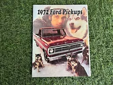 Original 1972 Ford Pickup Sales Brochure Catalog F-100 F-250 F-350 Ranger Truck