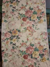 Ribbon fabric material pink roses Vintage Gorgeous Bouquets Floral Chic