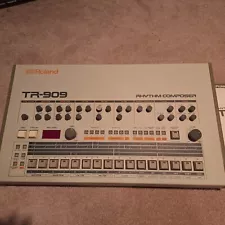 Roland TR-909 Rhythm Composer Electronic Drum Machine with Manual & Power Cord