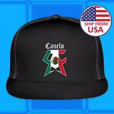 SAUL ALVAREZ CANELO Black Adjustable Trucker Hat Adult Size