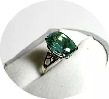 PARAIBA - Tourmaline Ring - Blue-Green - 14k Solid White Gold - Certificate-