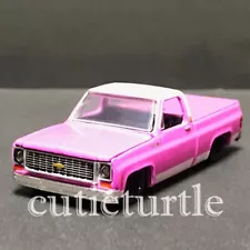 1:64 1973 Chevrolet Chevy Cheyenne 10 Pick Up Truck Diecast Model Pink