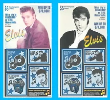 Set of 2 expired 2000 ELVIS scratch off tickets MINT not scratched New Hampshire