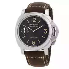 Panerai Luminor Base Hand Wind Black Dial Men's Watch PAM00915BR