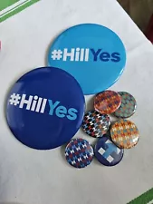 Political Campaign Buttons Hillary Clinton Lot