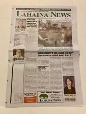 LAHAINA NEWS NEWSPAPER MAUI HAWAII WILDFIRE FIRE PHOTOS PIONEER INN FRONT STREET