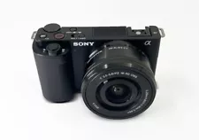 Sony ZV-E10 Mirrorless Camera with 16-50mm Lens (Black)